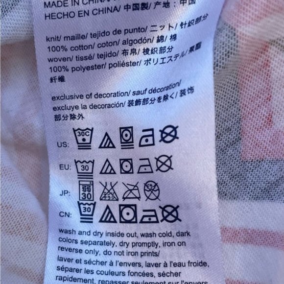 Tommy Hilfiger Geometric Print.3/4 Sleeve Tunic Top Size Med - Picture 5 of 8